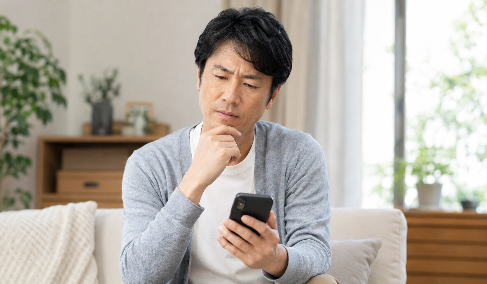 マリッシュはバツイチ向けなのか考える40代男性の写真